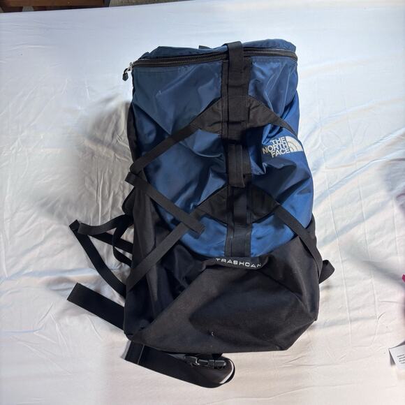The North Face Trashcan Back Day Pack Blue Top Loader HUGE - Picture 1 of 7